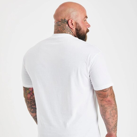 BUILT DIFFERENT ALL WHITE Crew Neck Tee Size 2XL - Picture 3 of 9